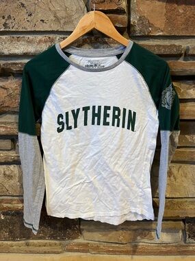 Slytherin Long-Sleeve Raglan Tee Wizarding World of Harry Potter